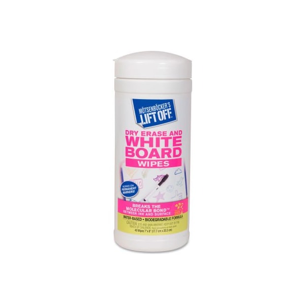 Motsenbockers Lift Off Lift Off Dry Erase Board Cleaner Wipes, 30 Wipes/Can, 6 Cans - 42703 MTS 42703 - main